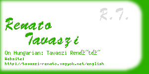 renato tavaszi business card